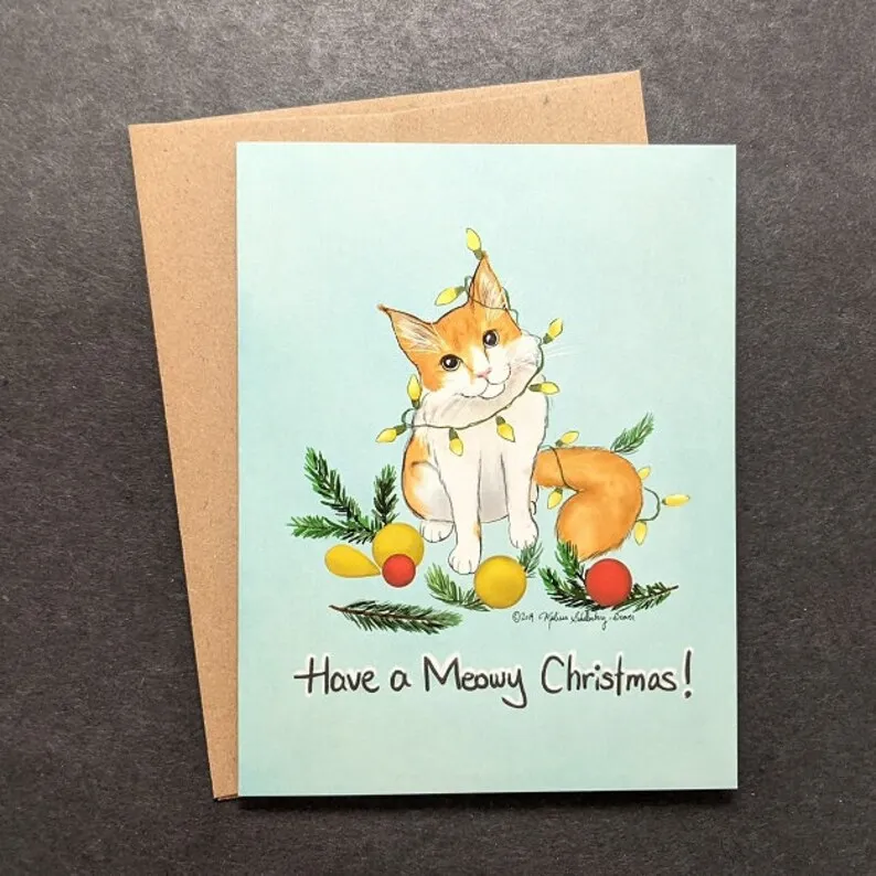 🎅Animal Christmas Card Pack❤