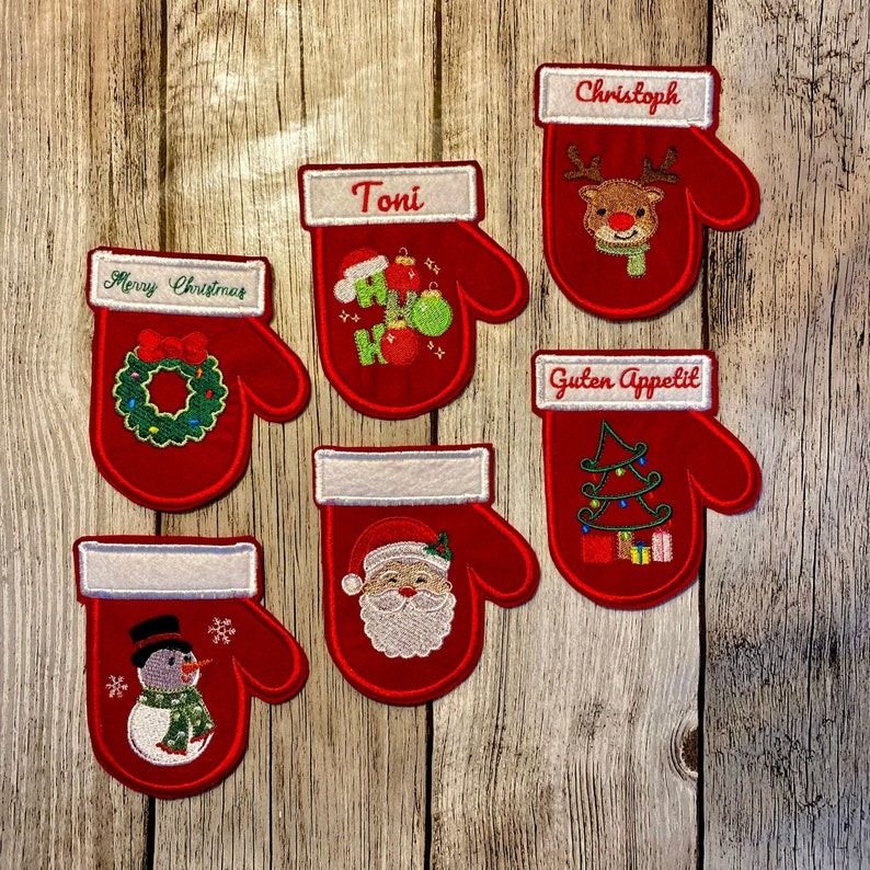 Christmas cutlery holder made of felt