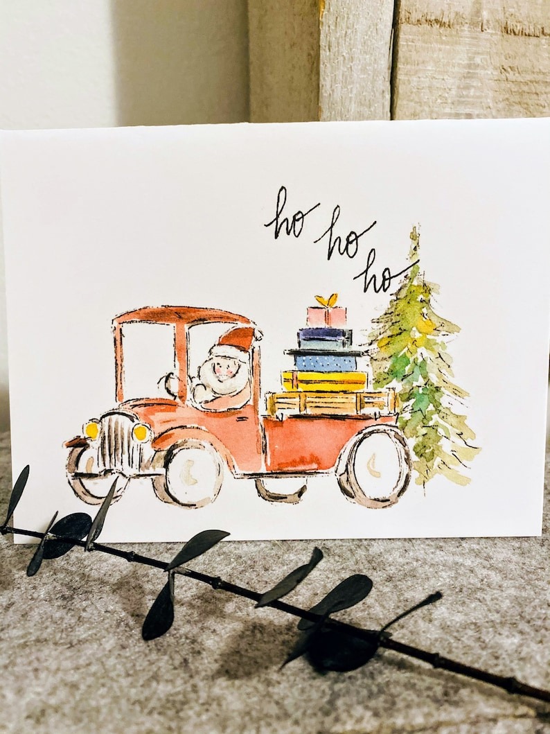 Christmas Watercolor Art Cards