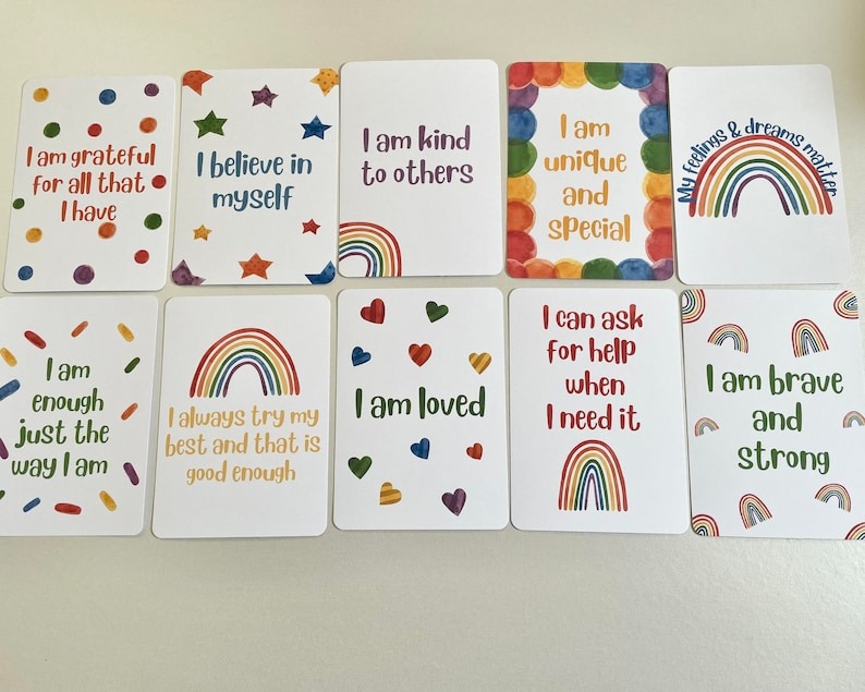 💕Children's Positive Affirmation Cards