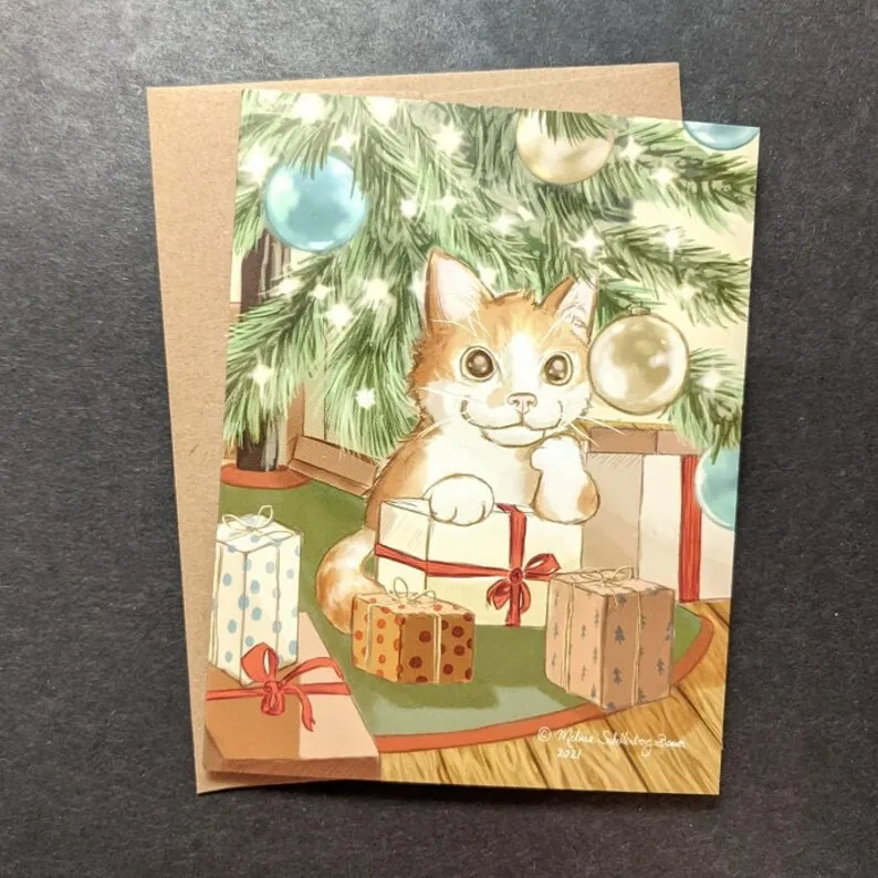 🎅Animal Christmas Card Pack❤