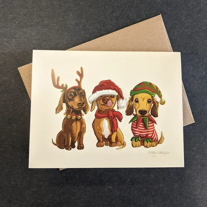 🎅Animal Christmas Card Pack❤