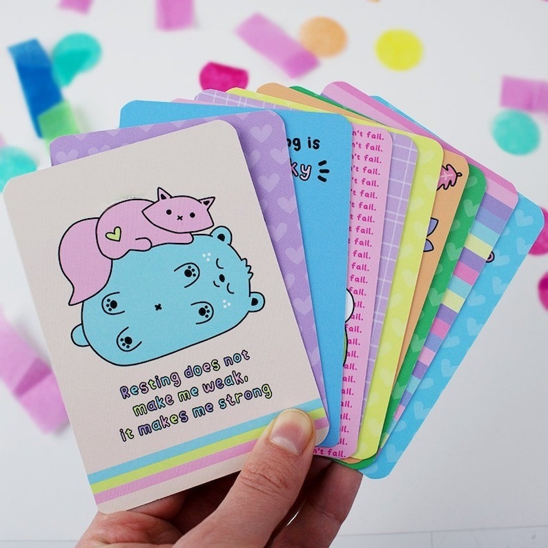 🔥Christmas Gift-🎁Animal Affirmation cards