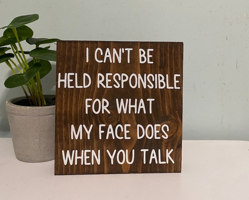 ✨😂FUNNY WOODEN OFFICE DESK SIGN
