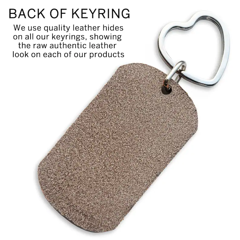 Handmade Leather Keyring Gift - 💖TO BE WITH YOU