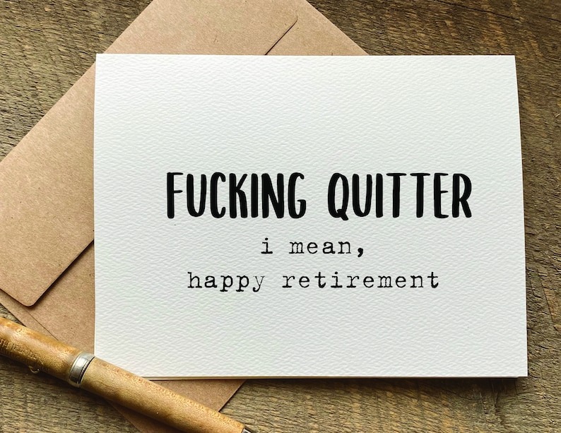 Funny Retirement Card