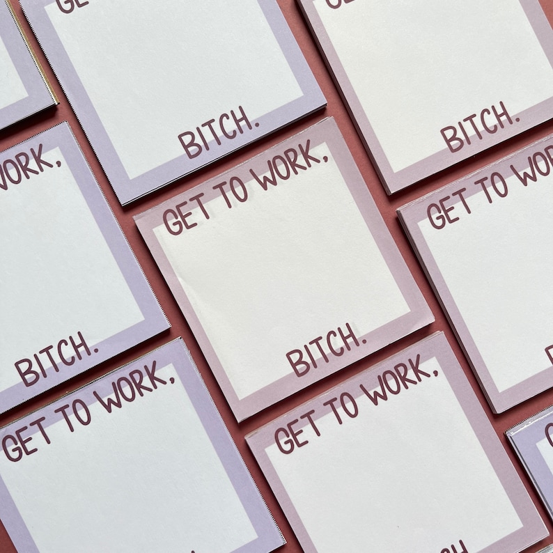 Get To Work Bitch Stationery Set // Stationery Gift Set image 8