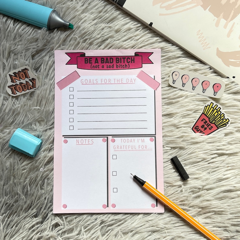 Be A Bad Bitch 文具套装 // 文具礼品套装记事本图片 4