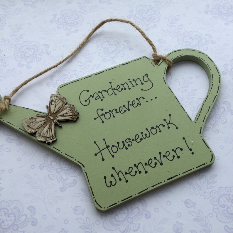 Gardening Quote Plaque