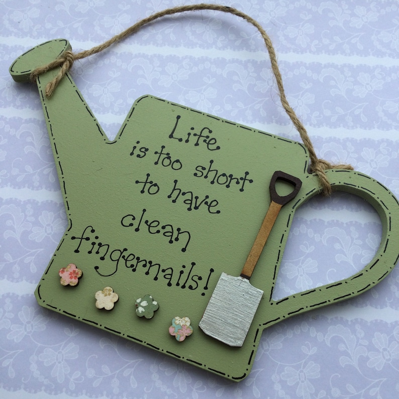 Gardening Quote Plaque
