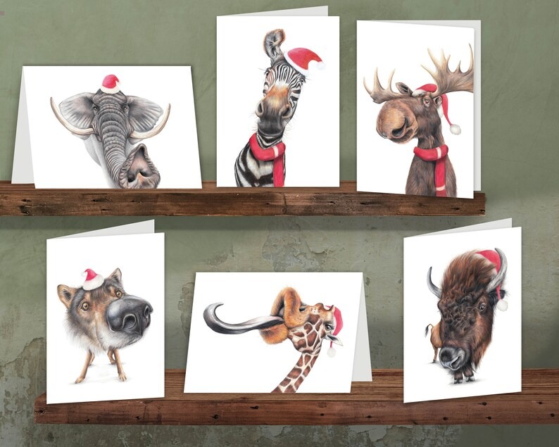 Funny Wildlife Christmas Cards