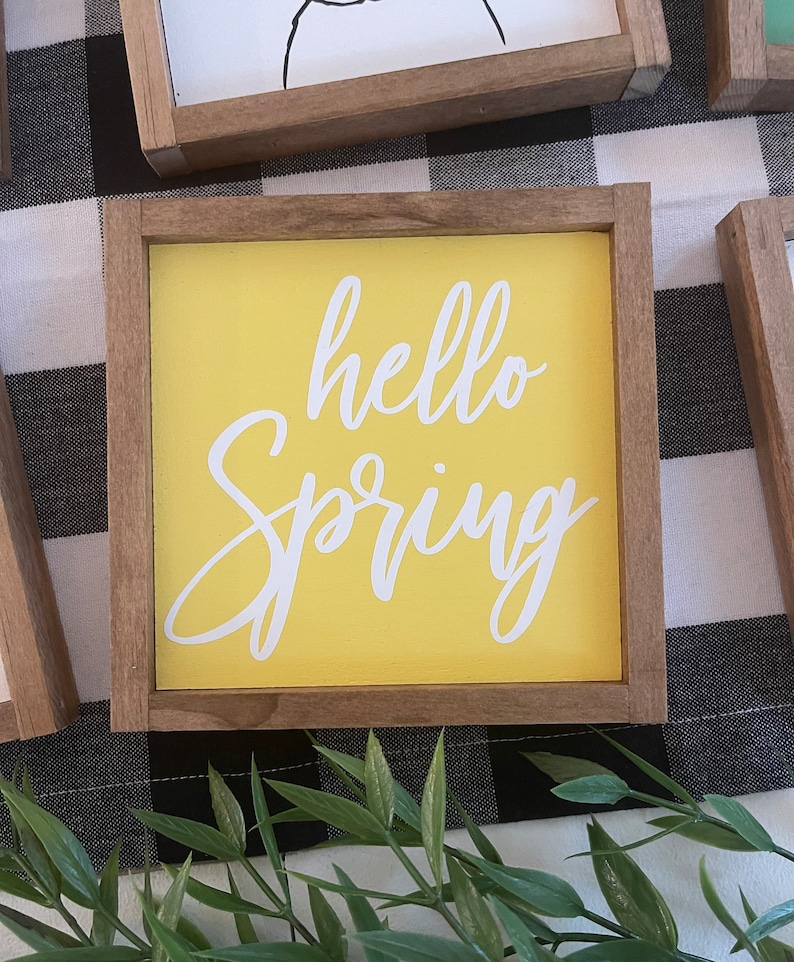 Easter wooden signs 