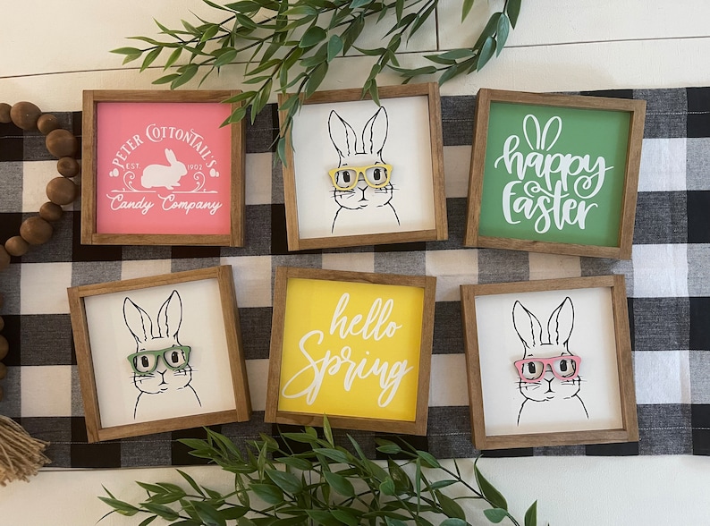 Easter wooden signs 