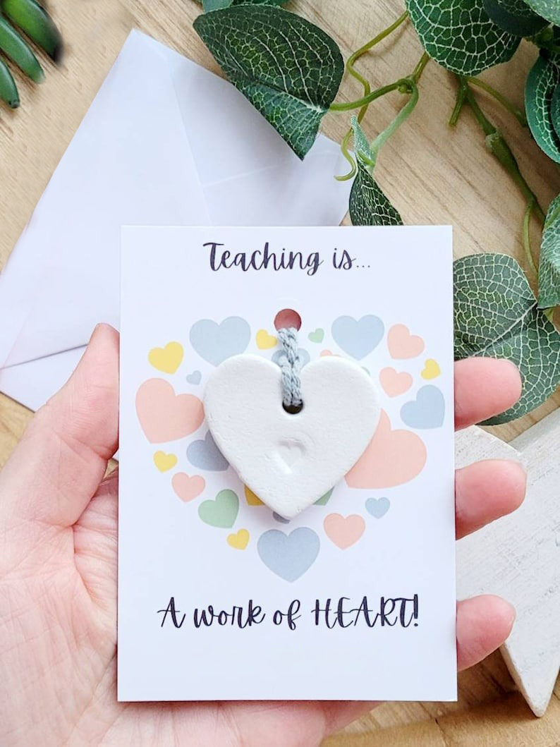 Teaching Is A Work Of Heart Teacher Gift