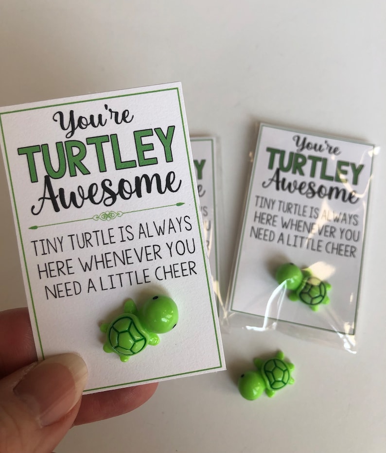 You're TURTLEY AWESOME Tiny Turtle good luck charm image 4