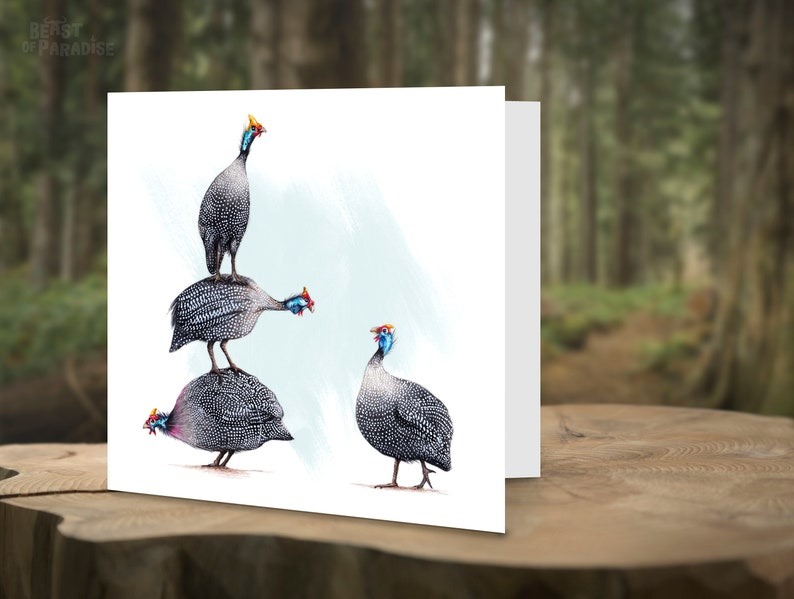 🦌Wildlife Art Christmas Cards（6pcs）