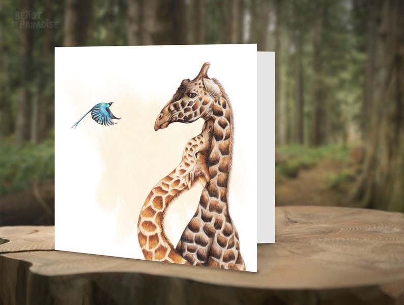 🦌Wildlife Art Christmas Cards（6pcs）