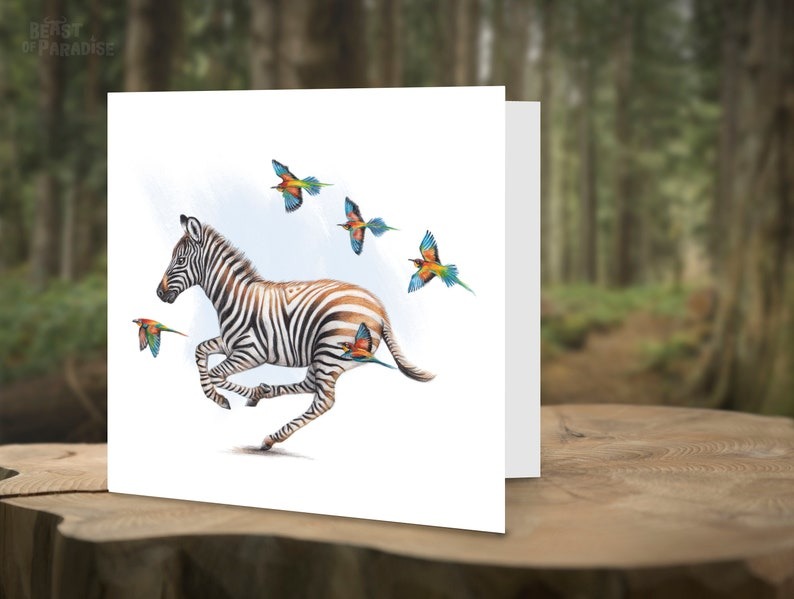 🦌Wildlife Art Christmas Cards（6pcs）