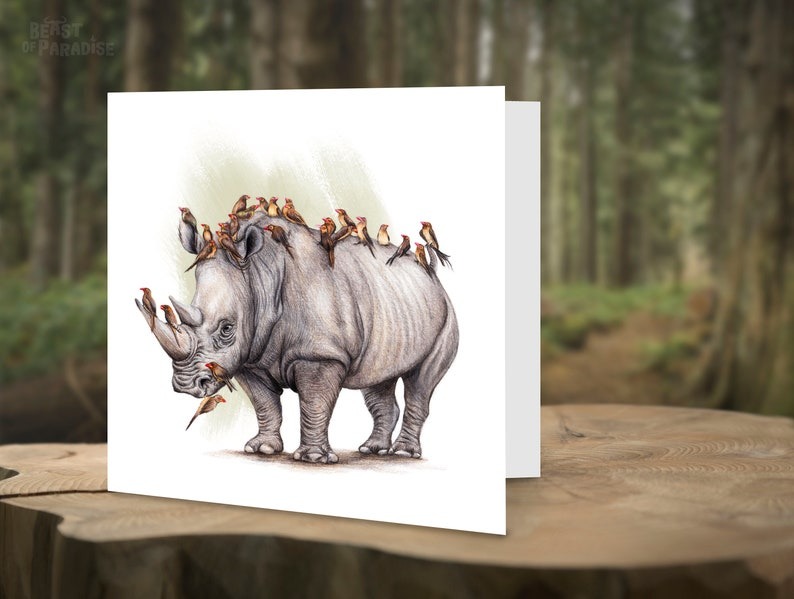 🦌Wildlife Art Christmas Cards（6pcs）