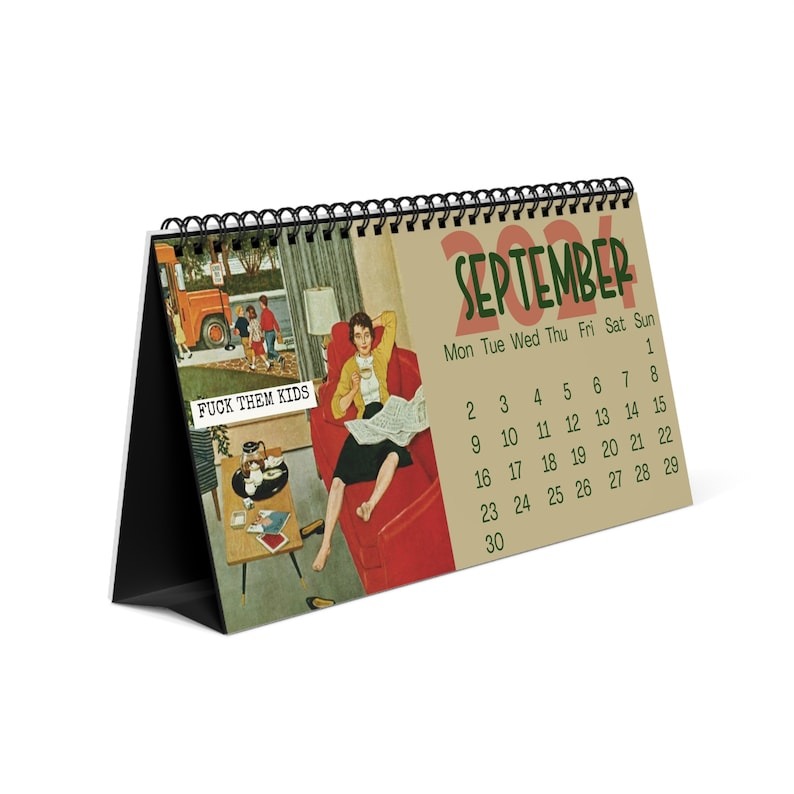 Funny Sassy Vintage Shitty Housewife Calendar