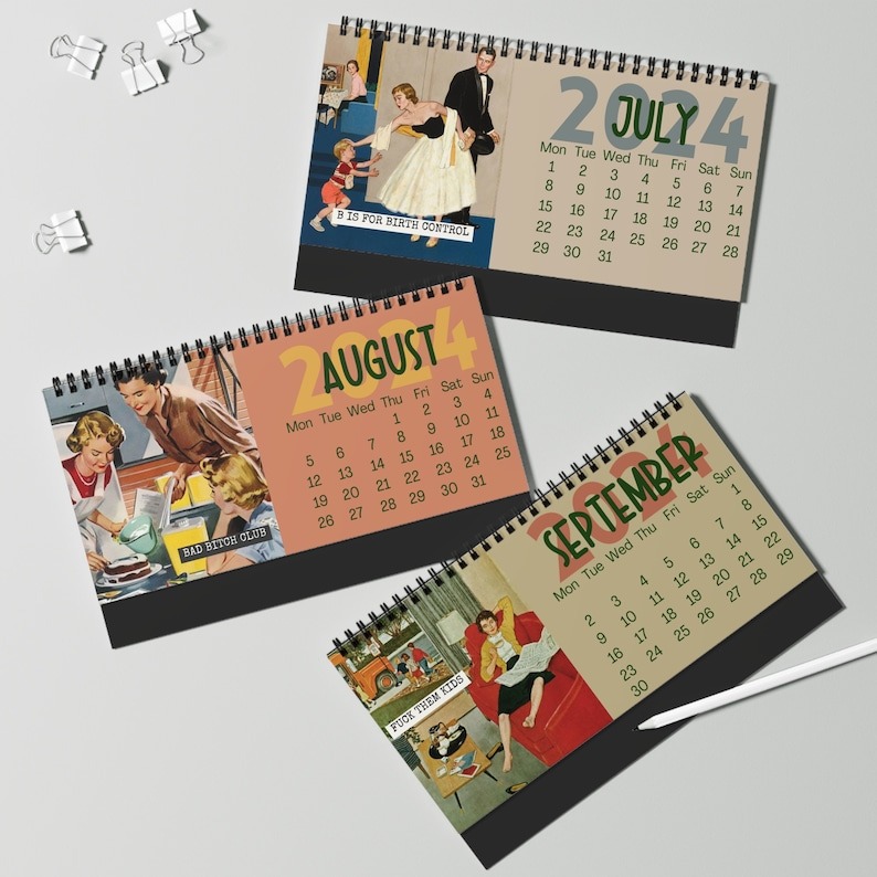 Funny Sassy Vintage Shitty Housewife Calendar