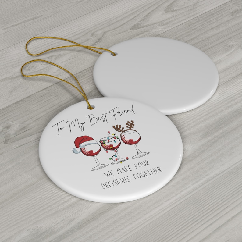 Best Friend Christmas Ornament BFF Secret Santa Gift image 6