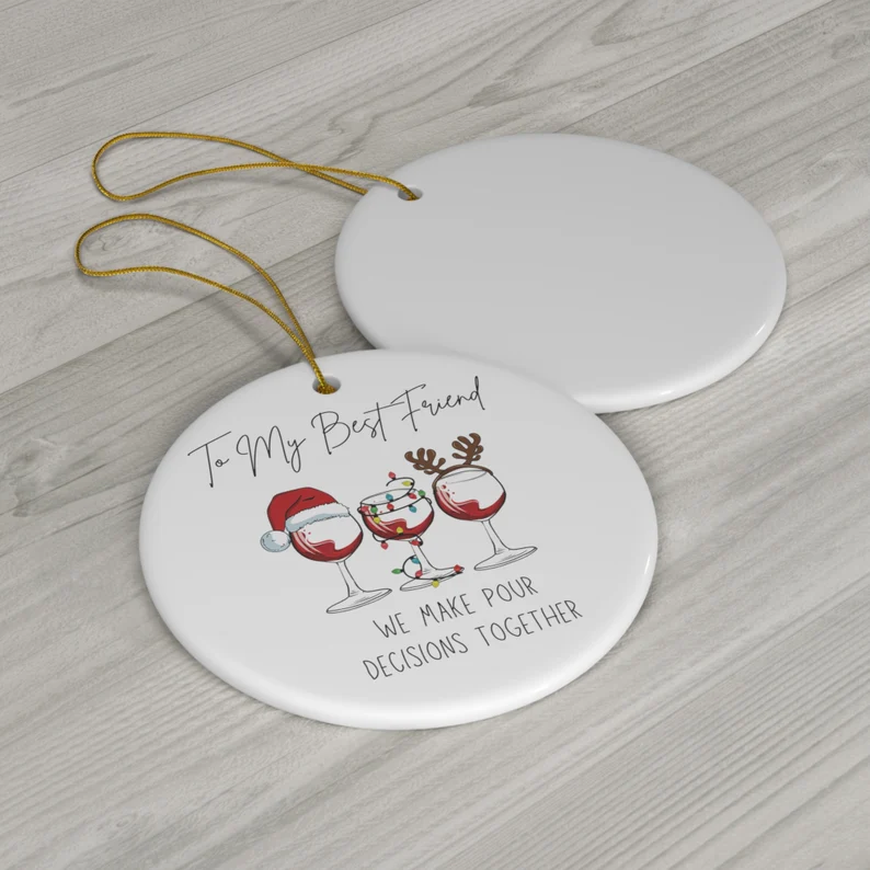 🍷Friendship Wine Ornament