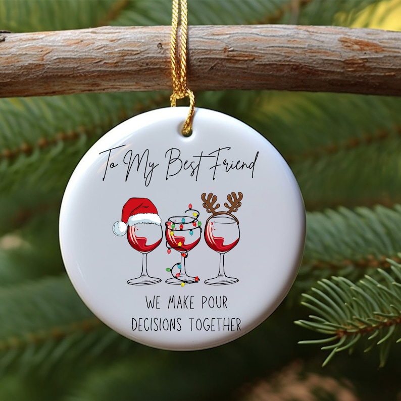 Best Friend Christmas Ornament BFF Secret Santa Gift image 3