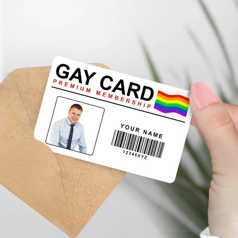 Personalised GAY CARD - Funny Gift