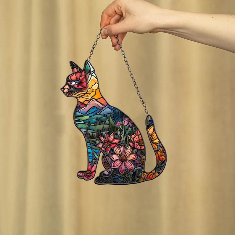 Cat Window Hanging