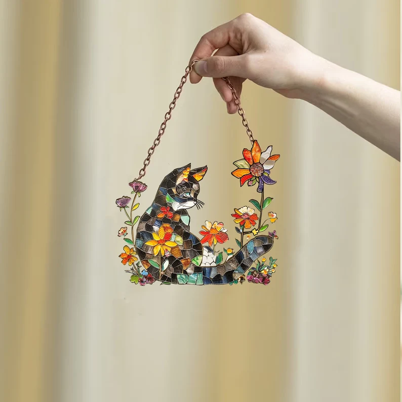 Cat Window Hanging