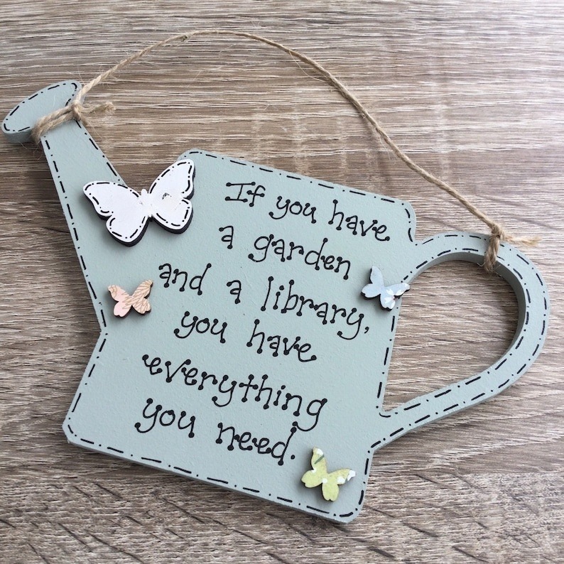 Gardening Quote Plaque