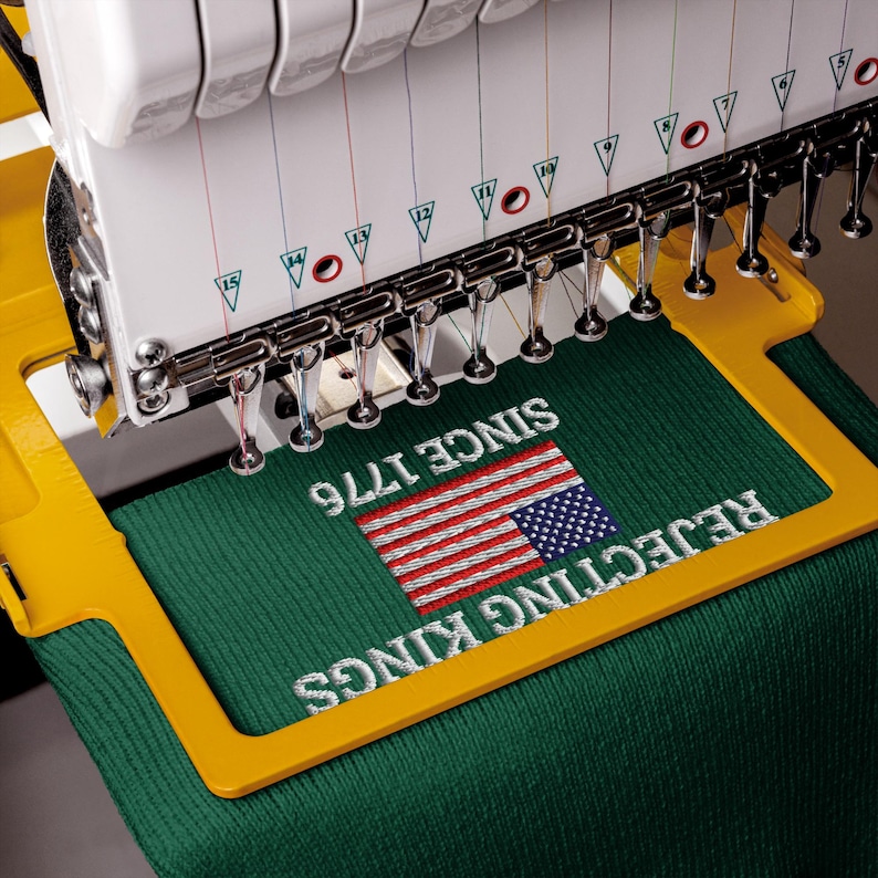 🇺🇸 Rejecting Kings Since 1776 – Embroidered Cuffed Beanie