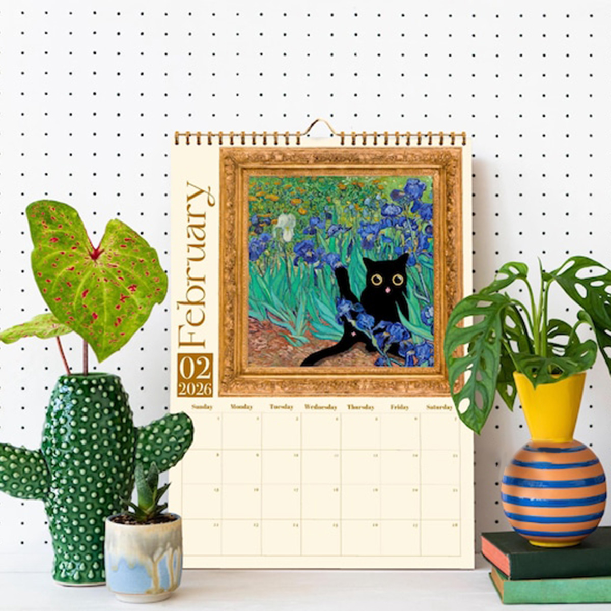 Black Cats in Fine Art Masterpieces Calendar 2026