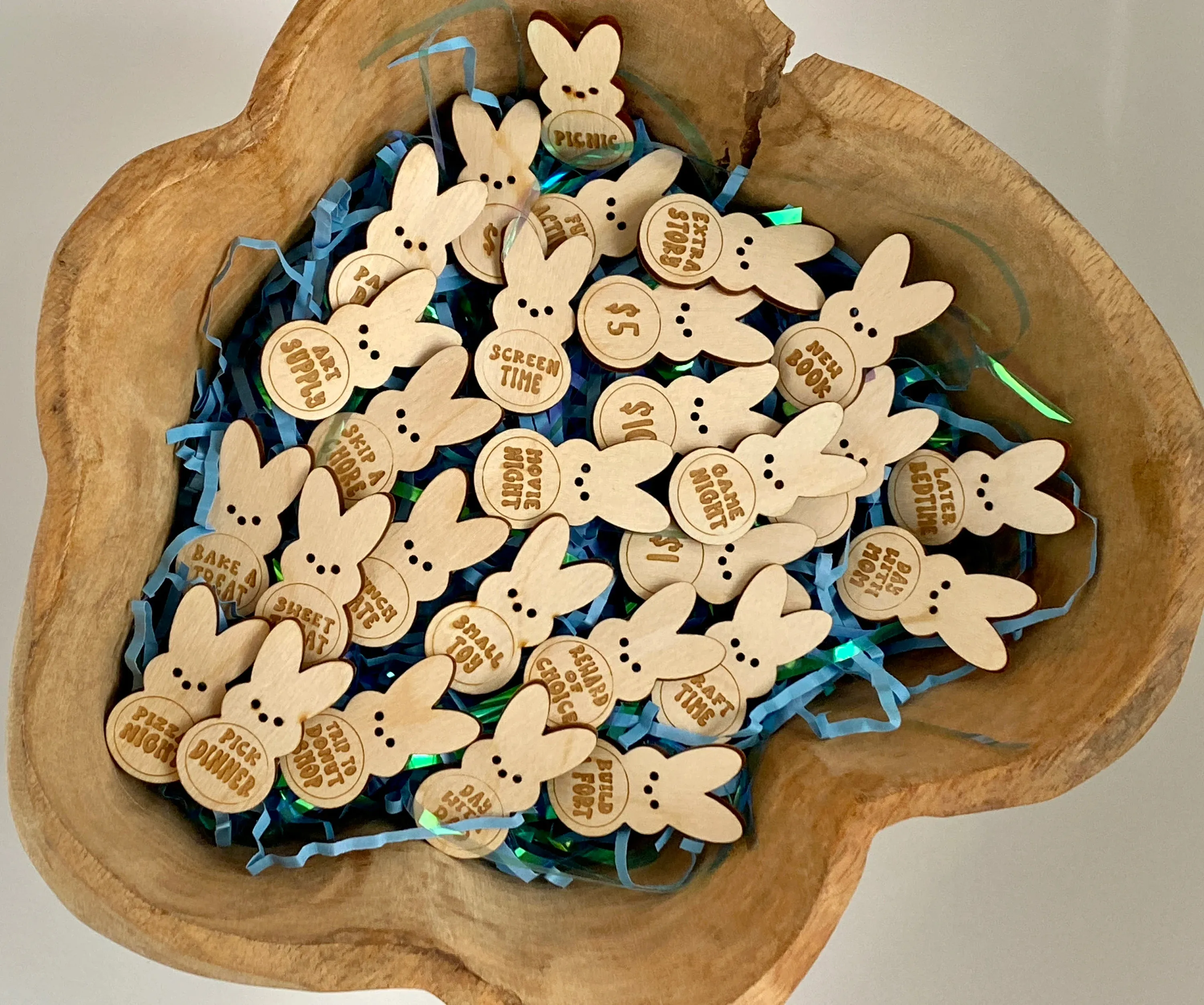 Easter Kids Reward Bunny Tokens