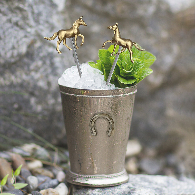 Kentucky Derby Horse Drink Stirrers - Set Of 6