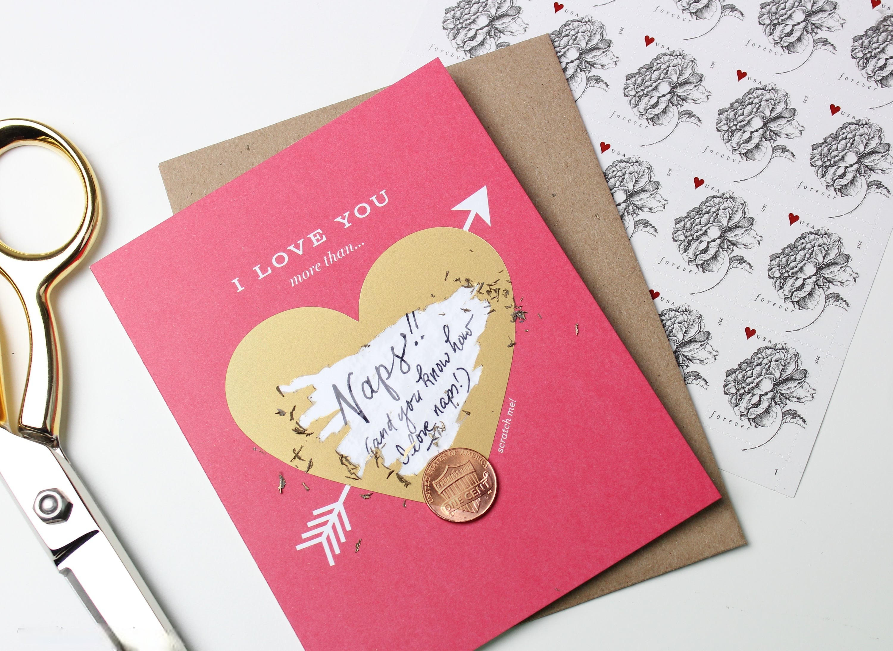 💗Love You More Than... Scratch-off Card