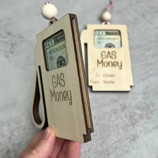 🎁💴Personalized 'Gas Money' Gift Card Holder