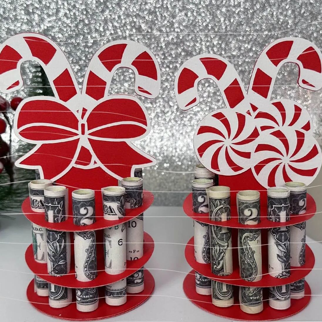 Christmas Money Cake Holder