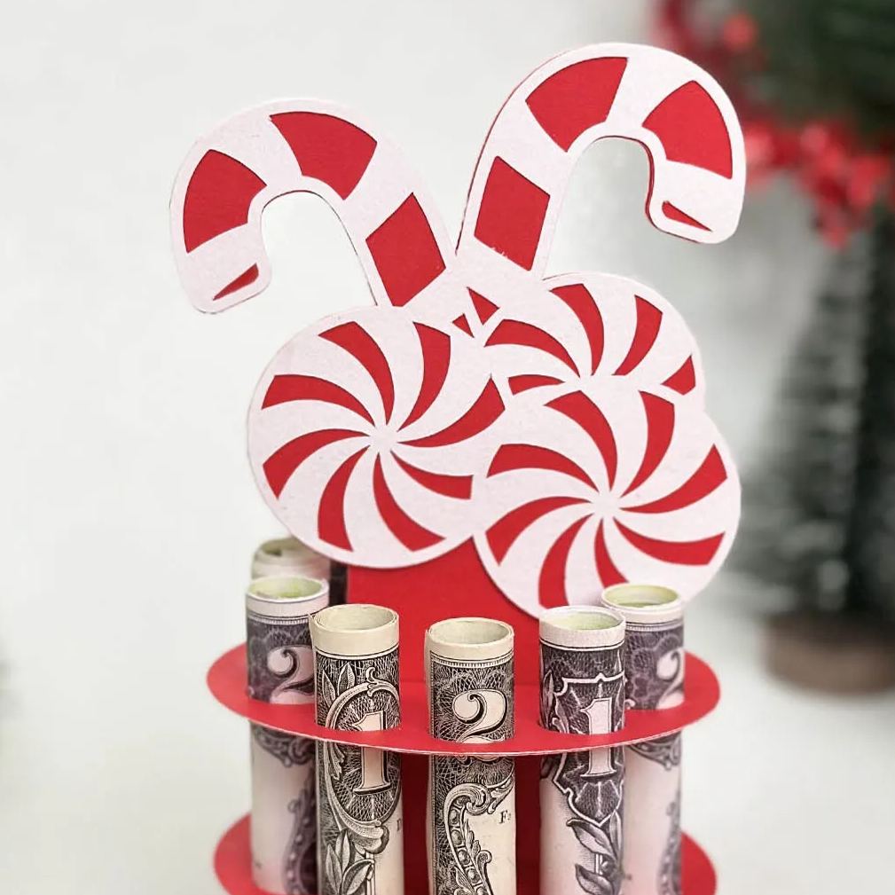 Christmas Money Cake Holder