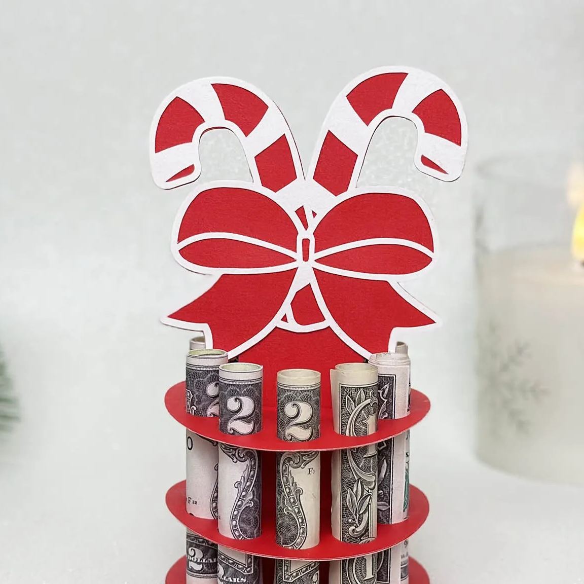 Christmas Money Cake Holder
