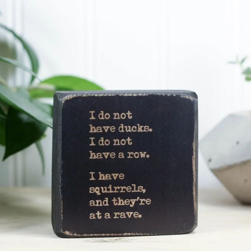 Funny Little Ironic Wooden Signs