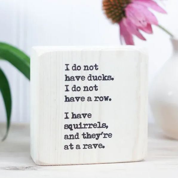 Funny Little Ironic Wooden Signs