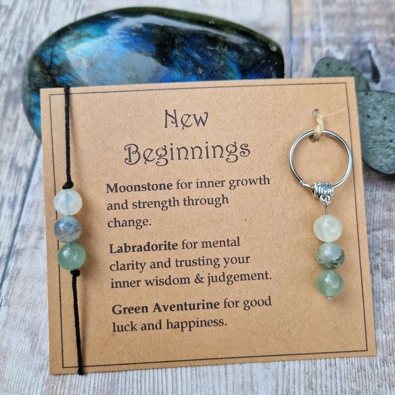 💖Emotional Gemstone Bracelet & Keychain🎁