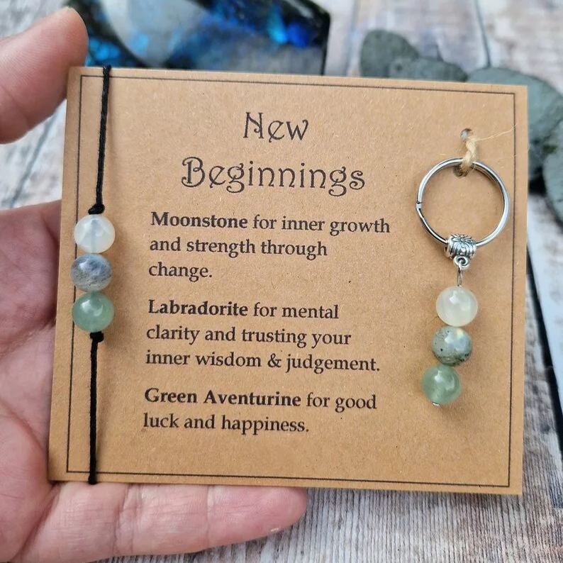 💖Emotional Gemstone Bracelet & Keychain🎁