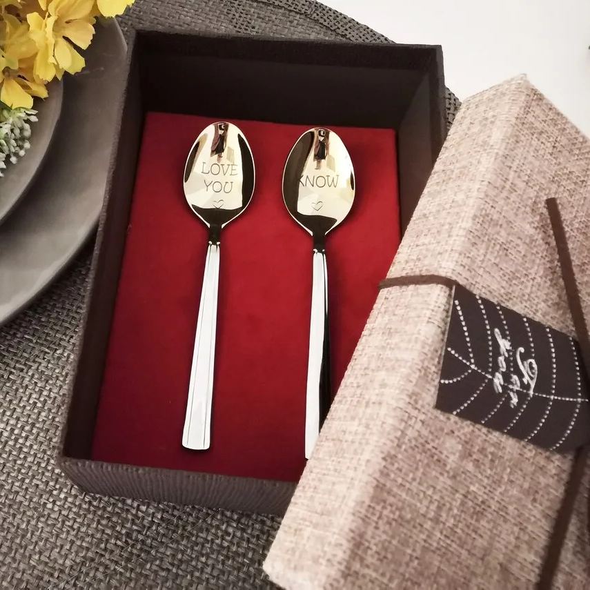 💕Couple's Forks & Spoon Gift🎁