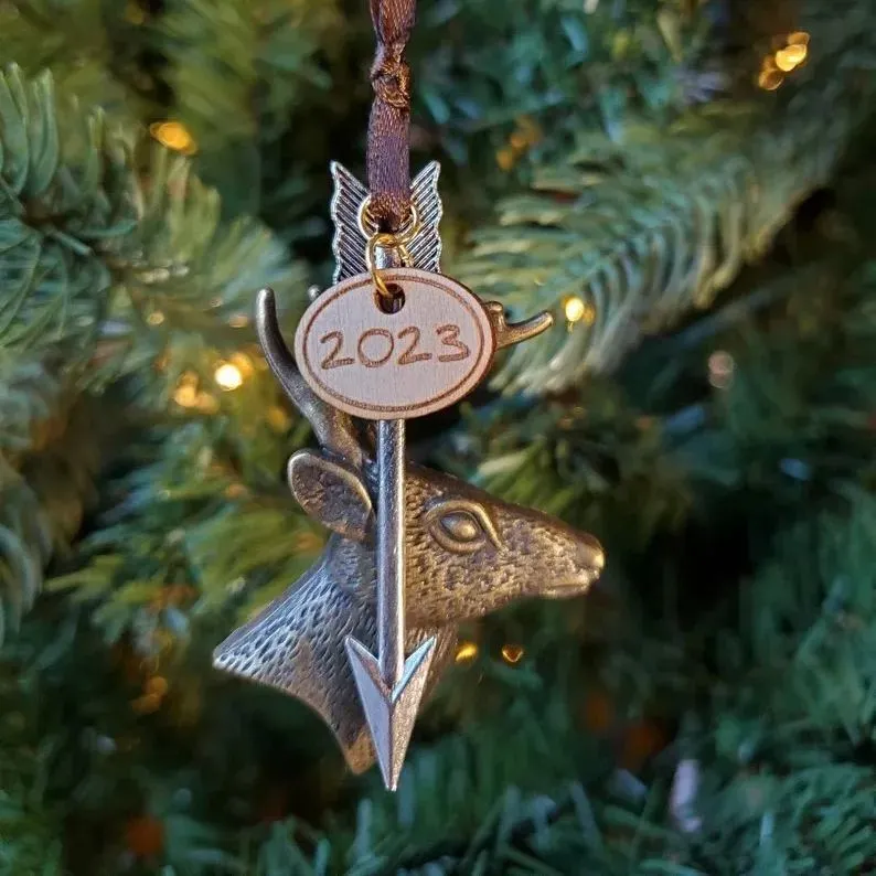 🏹Vintage Deer Hunt Ornament✨