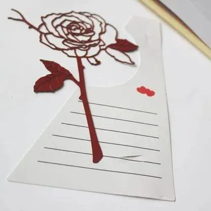 🌸Metal Rose Bookmark✨