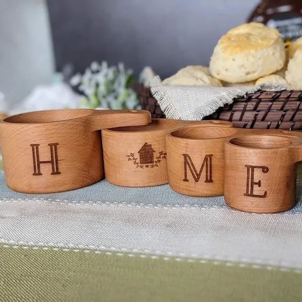 🎁Wooden Measuring Cups Set