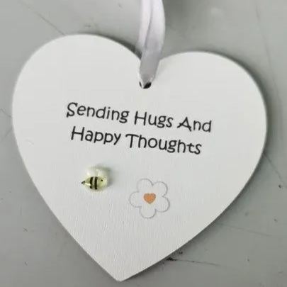 🧸Wooden Heart Pocket Bear Hug